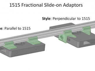 1515 (Fractional) Aluminum profile Slide-On Adaptor for ReeFi Duo Extreme/Dulexe