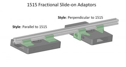 1515 (Fractional) Aluminum profile Slide-On Adaptor for ReeFi Duo Extreme/Dulexe