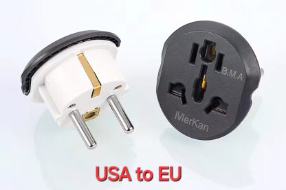 Plug Adaptors:  USA to EU