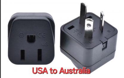 Plug Adaptors:  USA to Australia