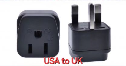 Plug Adaptors:  USA to UK